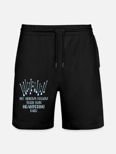 Bogenschießen Bogenschütze - Stanley/Stella Unisex Bio Joggingshorts Trainer  - Schwarz