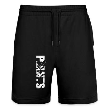 Plant Lover Plantes de jardinage - Short de jogging bio TRAINER Stanley/Stella unisexe - noir - Devant - Nik (191cm) & Marisol (170cm)