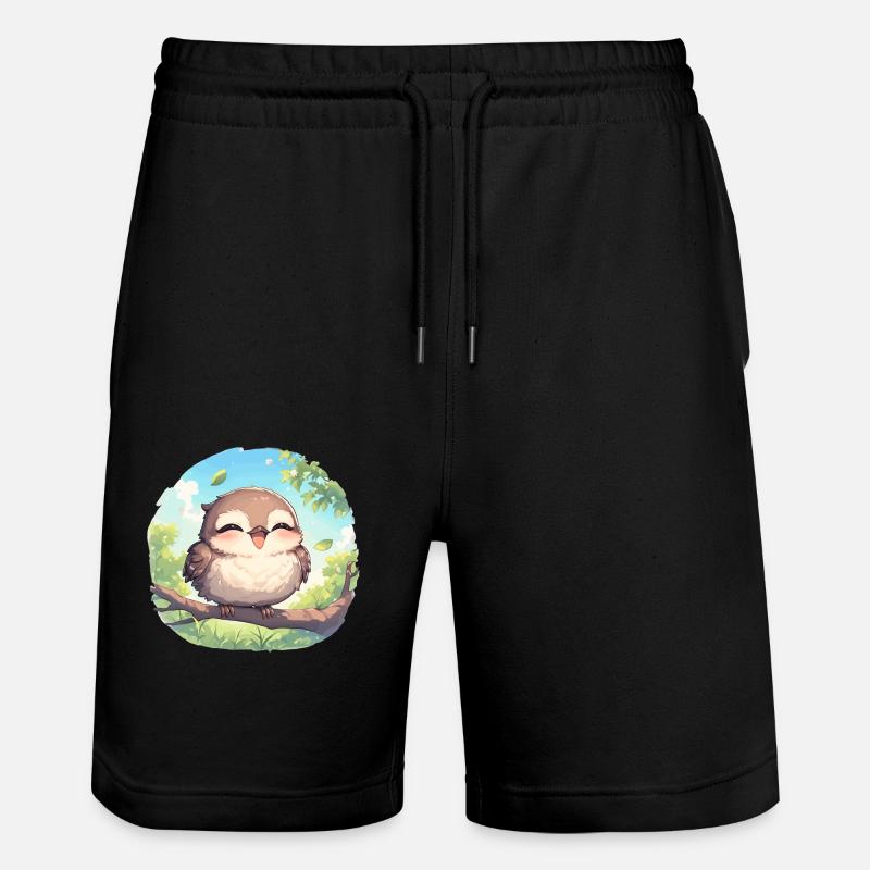 Oiseaux moqueurs Oiseaux moqueurs - Short de jogging bio TRAINER Stanley/Stella unisexe - noir