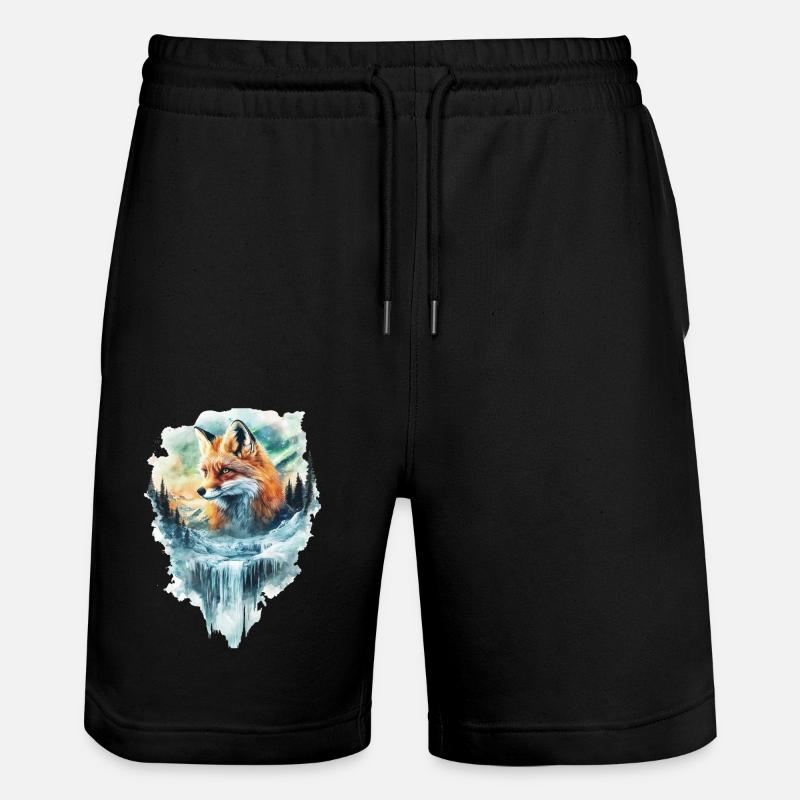 Fuchs - Stanley/Stella Unisex Bio Joggingshorts Trainer - Schwarz