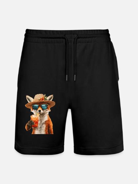 Fuchs - Stanley/Stella Unisex Bio Joggingshorts Trainer - Schwarz