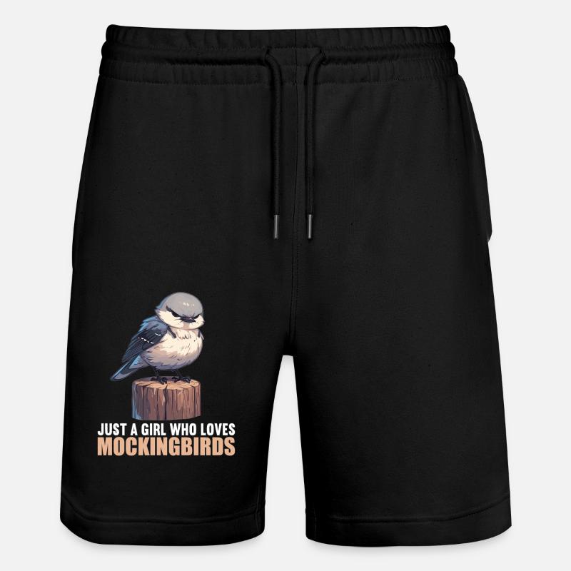 Oiseaux moqueurs Oiseaux moqueurs - Short de jogging bio TRAINER Stanley/Stella unisexe - noir