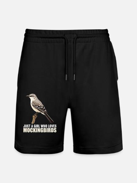 Oiseaux moqueurs Oiseaux moqueurs - Short de jogging bio TRAINER Stanley/Stella unisexe - noir