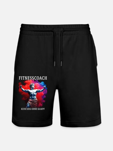 PREPARATORE ATLETICO: NON C'È VITTORIA SENZA LOTTA - Pantaloncini da jogger ecologici unisex Trainer di Stanley/Stella - nero