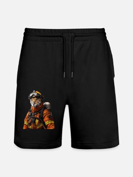 Jaguar - Stanley/Stella Unisex Bio Joggingshorts Trainer - Schwarz