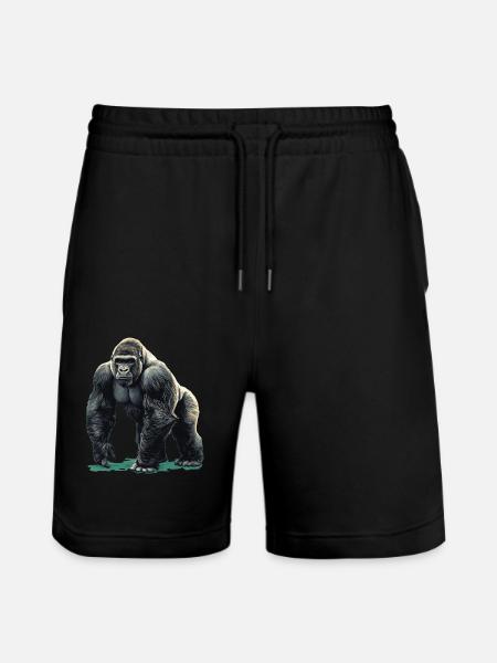 Berggorillas Berggorilla - Stanley/Stella Unisex Bio Joggingshorts Trainer  - Schwarz