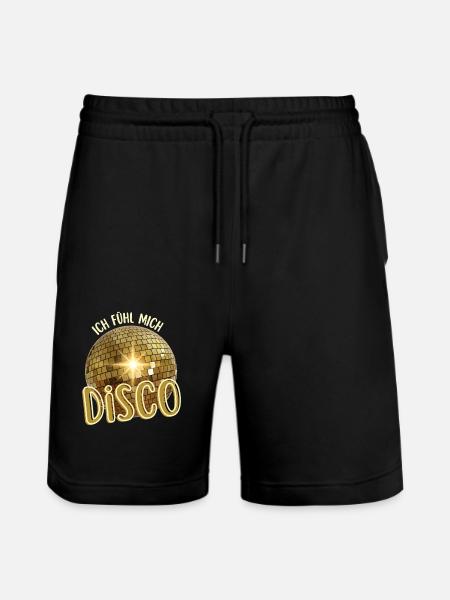 Ich fühl mich Disco. Tanzen Tänzer Discothek - Stanley/Stella Unisex Bio Joggingshorts Trainer - Schwarz