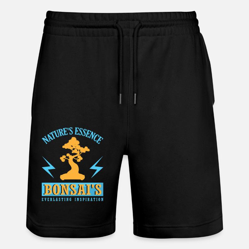 Bonsai Tree - Stanley/Stella Unisex Bio Joggingshorts Trainer  - Schwarz