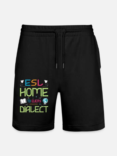 ESL-Lehrer ESL Unterricht - Stanley/Stella Unisex Bio Joggingshorts Trainer  - Schwarz