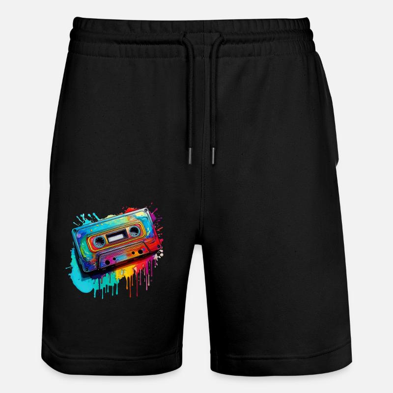 Cassette musicale - Short de jogging bio TRAINER Stanley/Stella unisexe - noir