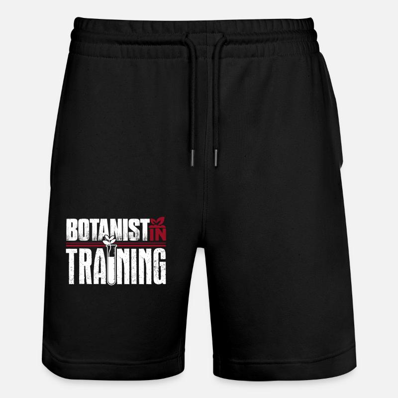 Botanist Botanist In Training - Stanley/Stella Trainer Unisex Organic Jogging Shorts - black