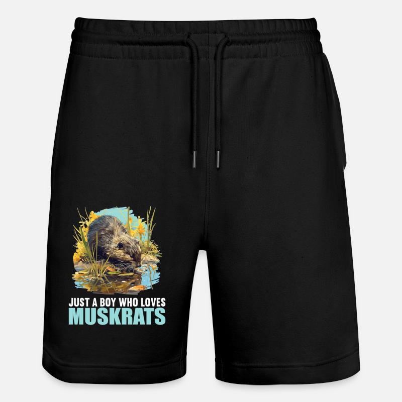 Rat musqué - Short de jogging bio TRAINER Stanley/Stella unisexe - noir