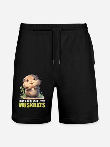 Rat musqué - Short de jogging bio TRAINER Stanley/Stella unisexe - noir