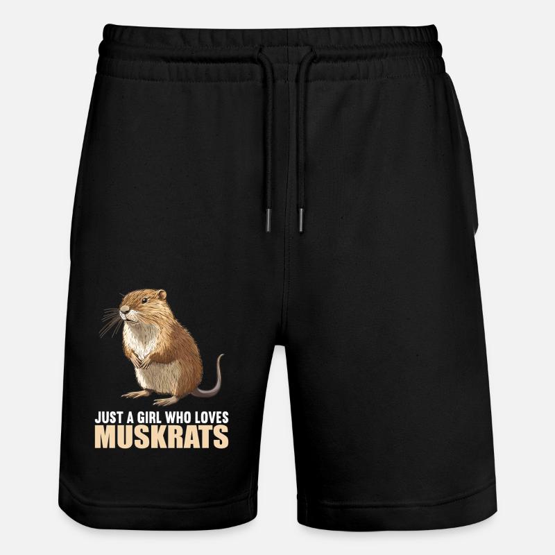 Rat musqué - Short de jogging bio TRAINER Stanley/Stella unisexe - noir