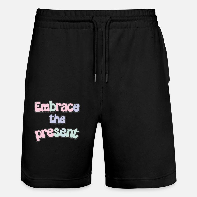 Inspiration : Embrassez la citation actuelle - Short de jogging bio TRAINER Stanley/Stella unisexe - noir