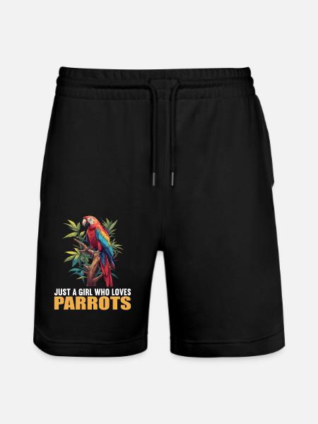 Parrot Parrot Parrot - Stanley/Stella Trainer Unisex Organic Jogging Shorts - black