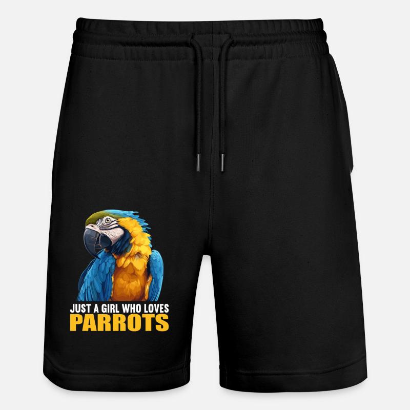 Parrot Parrot Parrot - Stanley/Stella Trainer Unisex Organic Jogging Shorts - black