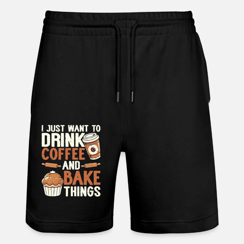 Baking Baker Bakery - Stanley/Stella Trainer Unisex Organic Jogging Shorts - black