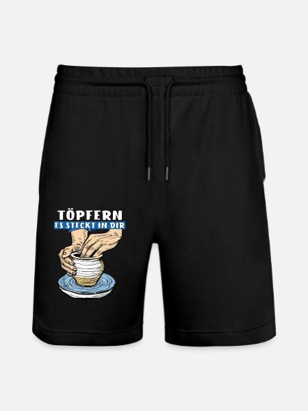 POTTERY IT'S IN YOU - Stanley/Stella Trainer Unisex Organic Jogging Shorts - black