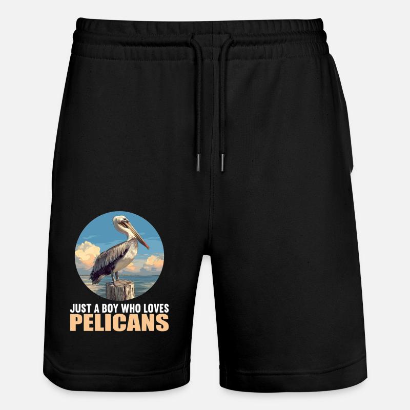 Pélicans Pélican - Short de jogging bio TRAINER Stanley/Stella unisexe - noir
