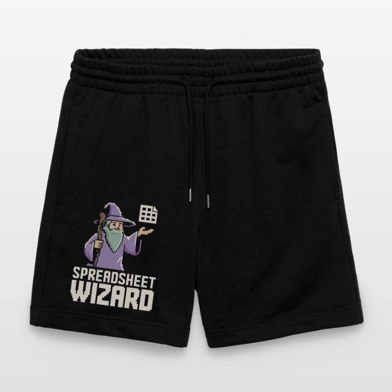 Spreadsheet Wizard Funny Controller Accountant Stanley/Stella Trainer Unisex Organic Jogging Shorts