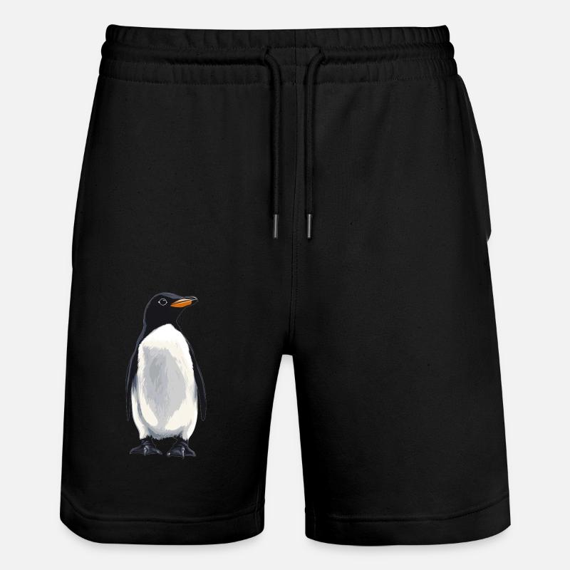 Pingouins Pingouin - Short de jogging bio TRAINER Stanley/Stella unisexe - noir