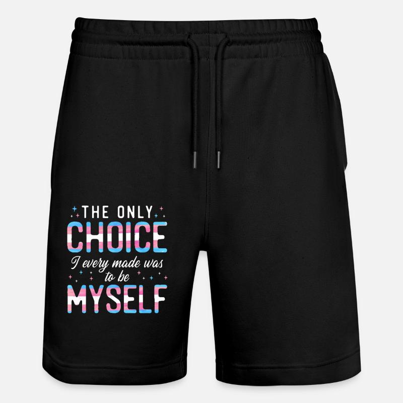 Fierté LGBT transgenre - Short de jogging bio TRAINER Stanley/Stella unisexe - noir