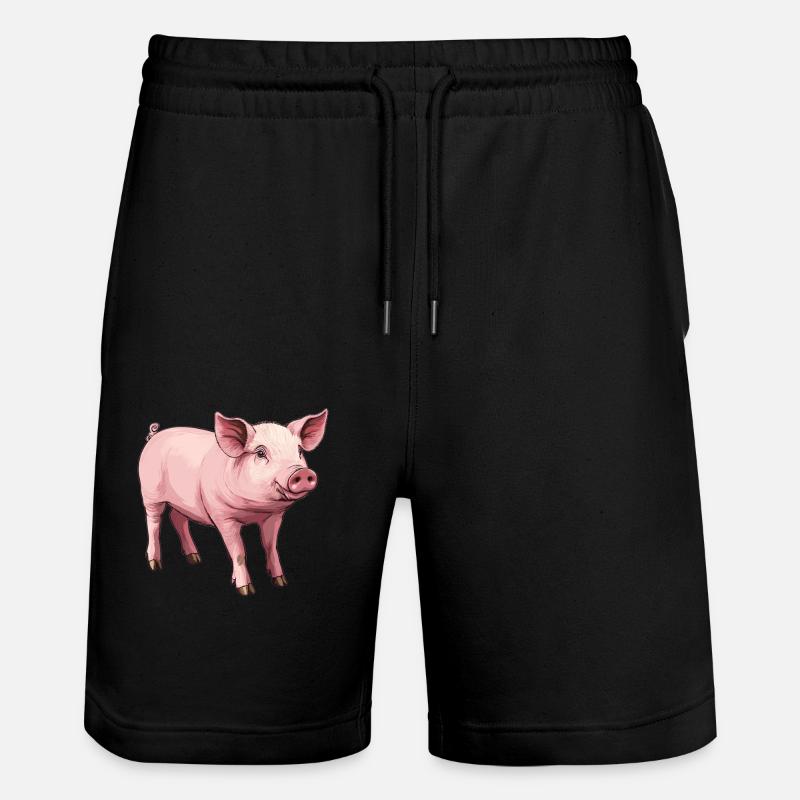 Cochon Cochon - Short de jogging bio TRAINER Stanley/Stella unisexe - noir