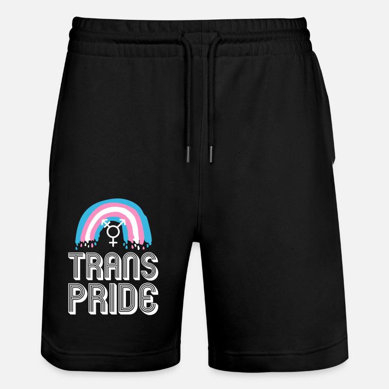 Transgender Trans LGBT Pride - Stanley/Stella Unisex Bio Joggingshorts Trainer  - Schwarz