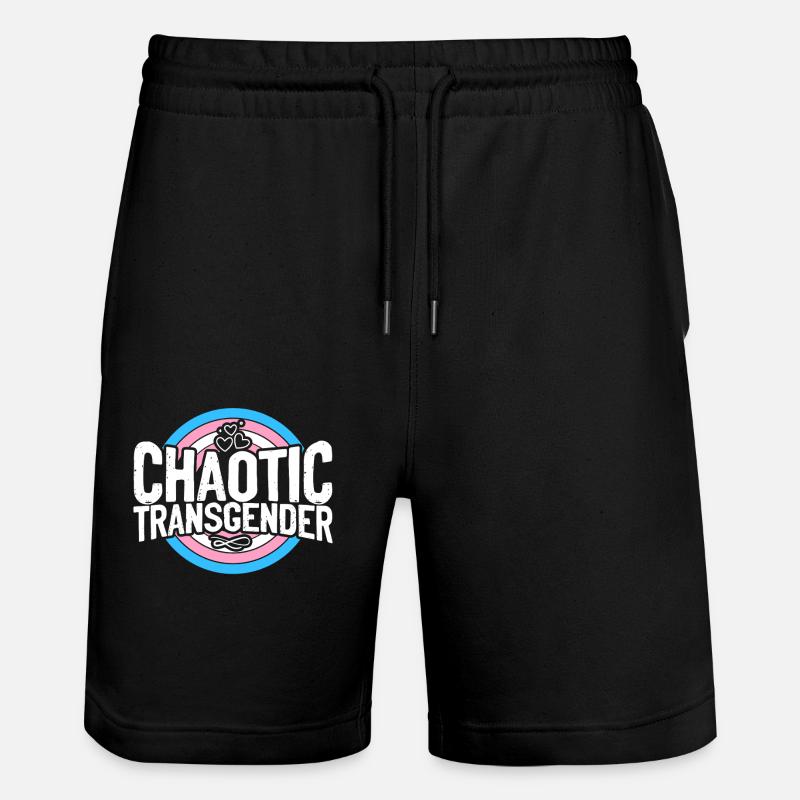 Transgender Trans LGBT Pride - Stanley/Stella Unisex Bio Joggingshorts Trainer  - Schwarz