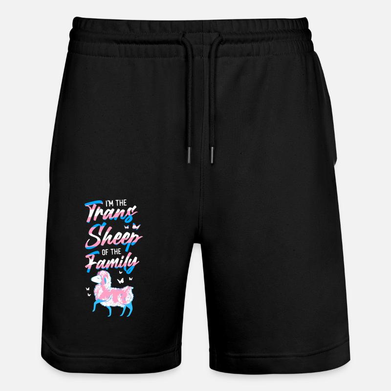 Fierté LGBT transgenre - Short de jogging bio TRAINER Stanley/Stella unisexe - noir