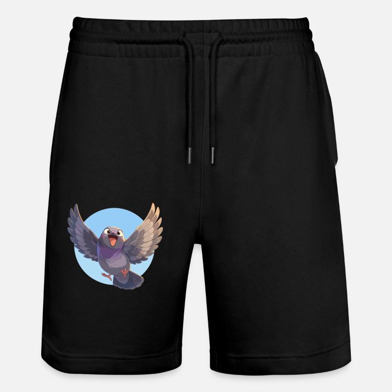 Pigeons Pigeon - Short de jogging bio TRAINER Stanley/Stella unisexe - noir