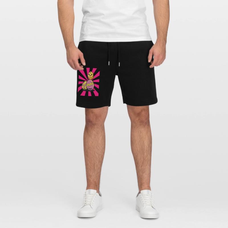 Retro Easter Chicks Easter Eggs Chicken Chickens Kids Stanley/Stella Trainer Unisex Organic Jogging Shorts
