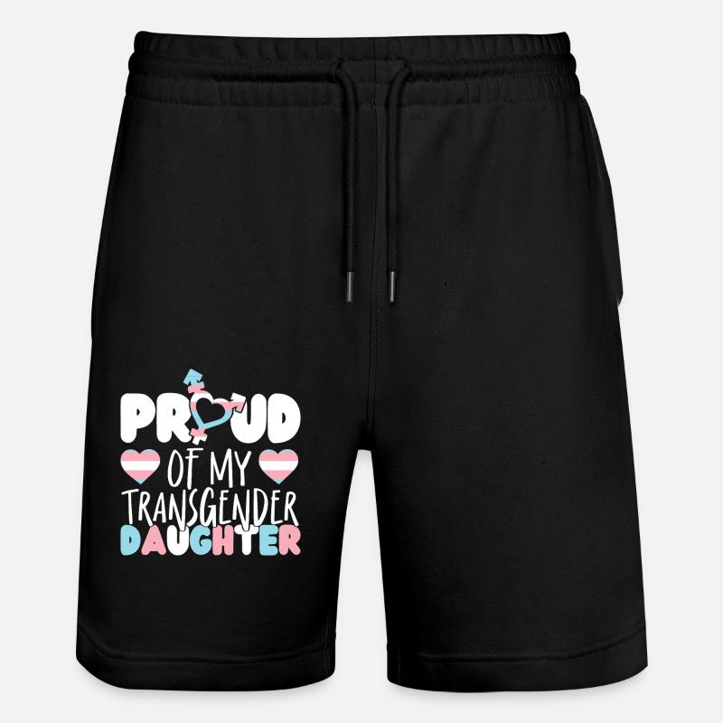 Fierté LGBT transgenre - Short de jogging bio TRAINER Stanley/Stella unisexe - noir