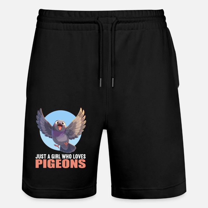 Pigeons Pigeon - Short de jogging bio TRAINER Stanley/Stella unisexe - noir