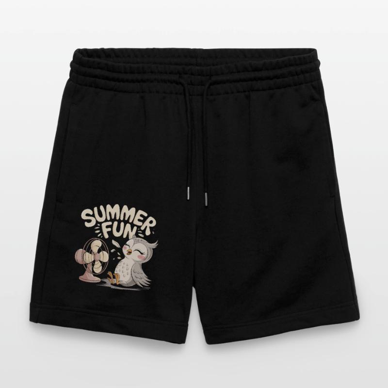 Summer Fun Eule mit Ventilator Stanley/Stella Unisex Bio Joggingshorts Trainer 