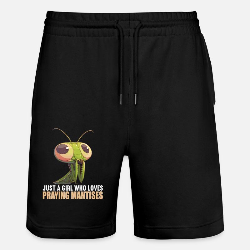 Praying mantises Praying mantis - Stanley/Stella Trainer Unisex Organic Jogging Shorts - black