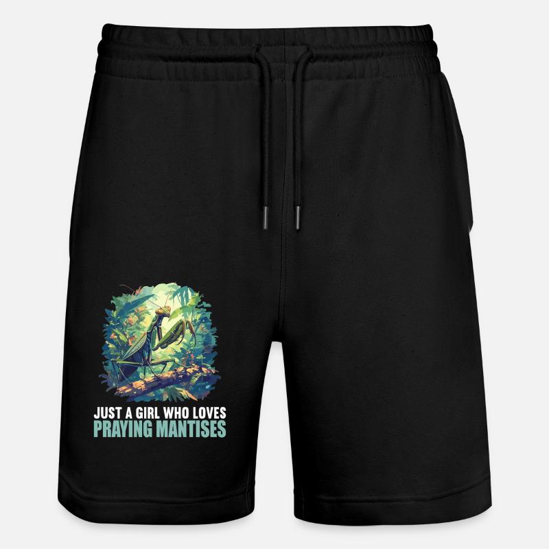 Gottesanbeterinnenen Gottesanbeterin - Stanley/Stella Unisex Bio Joggingshorts Trainer  - Schwarz