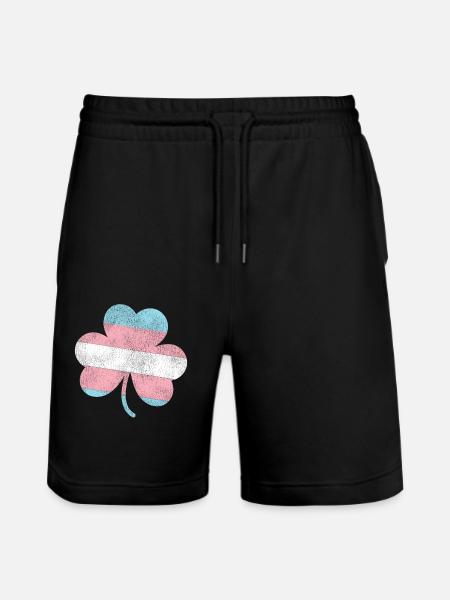 Transgender Trans LGBT Pride - Stanley/Stella Trainer Unisex Organic Jogging Shorts - black