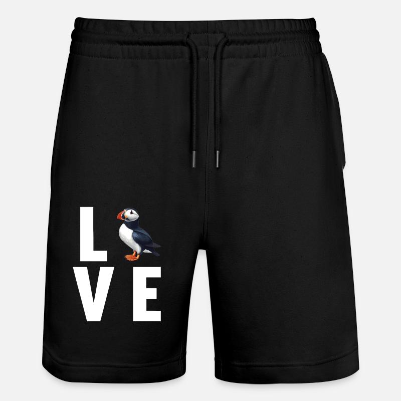 Macareux - Short de jogging bio TRAINER Stanley/Stella unisexe - noir