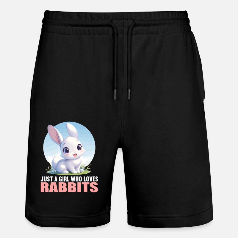 Bunny Bunny - Stanley/Stella Trainer Unisex Organic Jogging Shorts - black