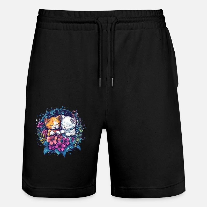 Câlins de chatons - Short de jogging bio TRAINER Stanley/Stella unisexe - noir