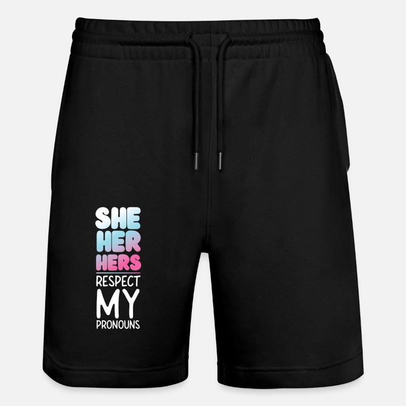 Fierté LGBT transgenre - Short de jogging bio TRAINER Stanley/Stella unisexe - noir