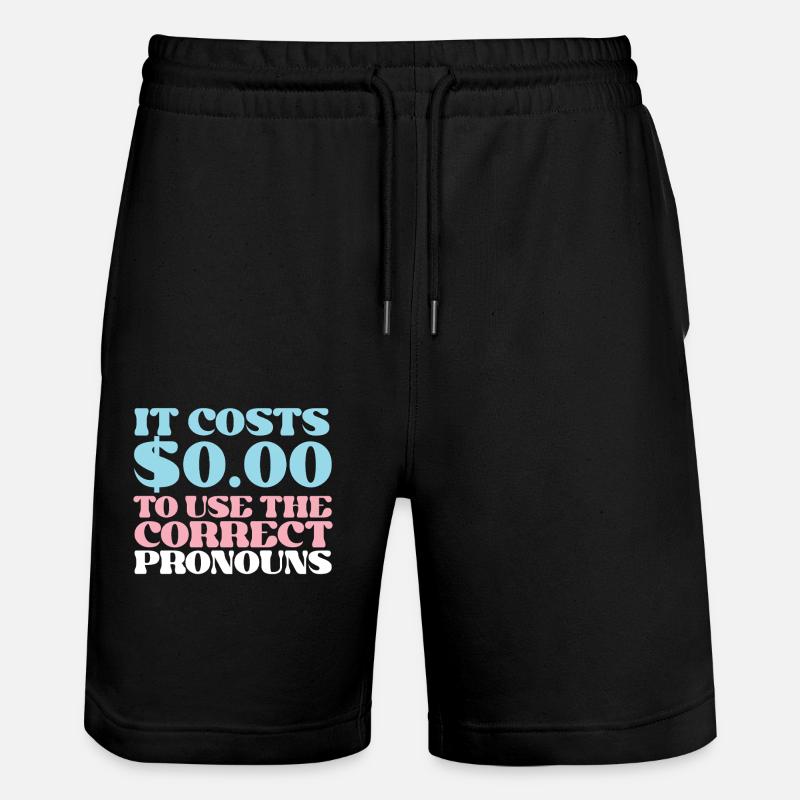 Fierté LGBT transgenre - Short de jogging bio TRAINER Stanley/Stella unisexe - noir