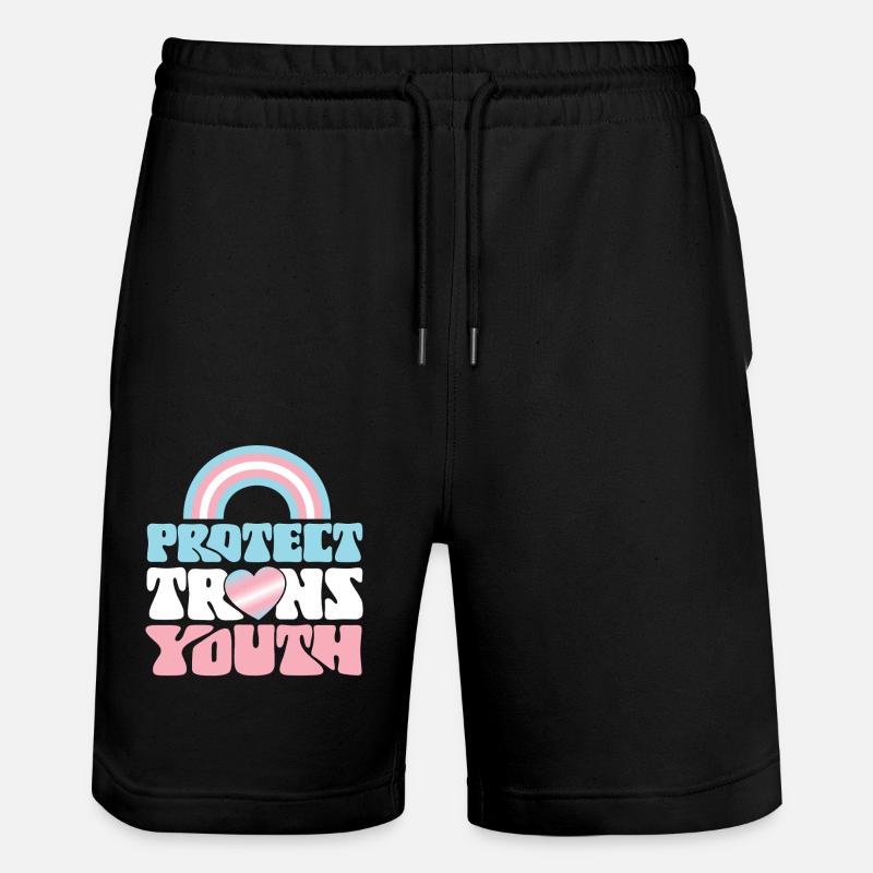 Transgender Trans LGBT Pride - Stanley/Stella Unisex Bio Joggingshorts Trainer  - Schwarz