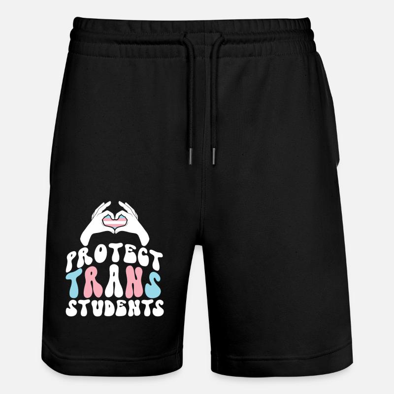 Transgender Trans LGBT Pride - Stanley/Stella Unisex Bio Joggingshorts Trainer  - Schwarz