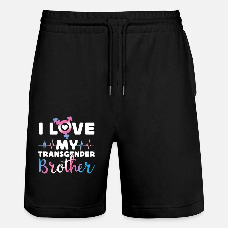 Fierté LGBT transgenre - Short de jogging bio TRAINER Stanley/Stella unisexe - noir