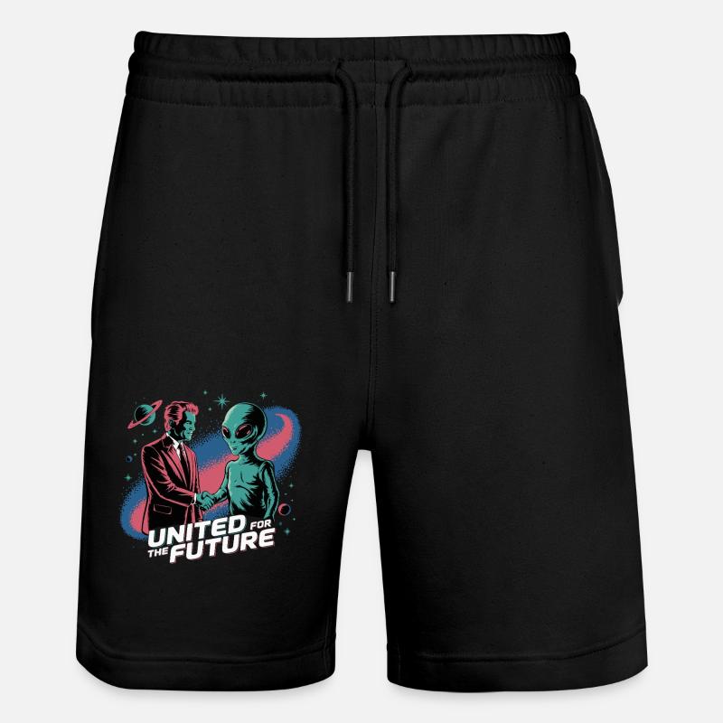 SHAKE HANDS FOR FUTURE - Stanley/Stella Unisex Bio Joggingshorts Trainer - Schwarz