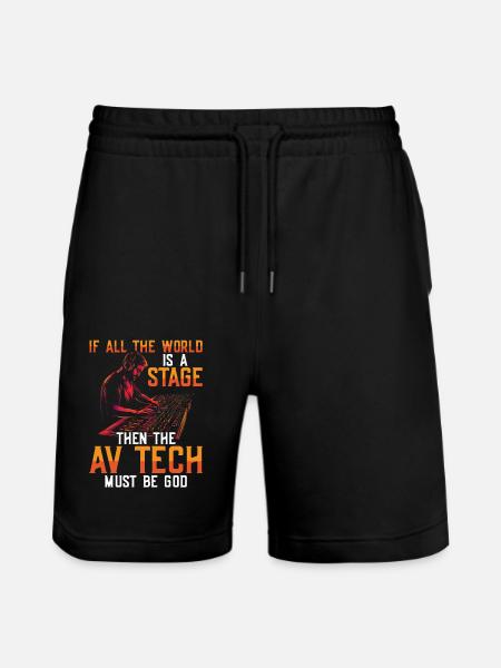 AV-Technik AV-Techniker Audiovisueller Techniker - Stanley/Stella Unisex Bio Joggingshorts Trainer - Schwarz