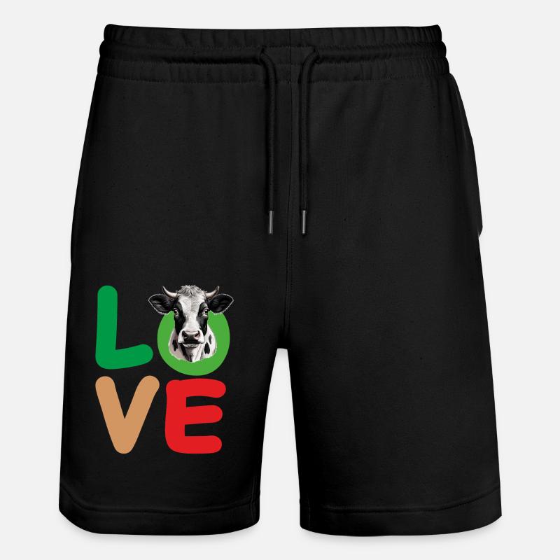VACHE D’AMOUR - Short de jogging bio TRAINER Stanley/Stella unisexe - noir
